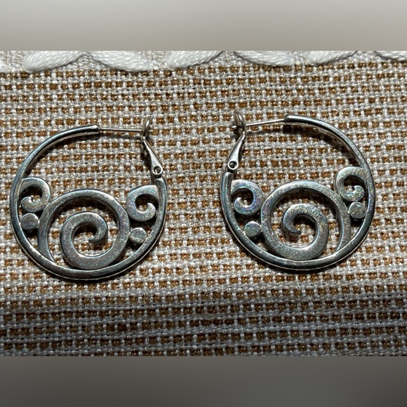 Brighton Leverback Hoop Earrings - Picture 2 of 3